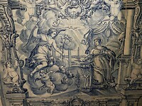 Fragment van azulejos in Senhora dos Remedios