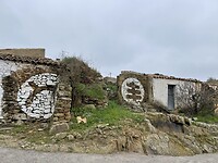 Graffiti in centrum Ameixial