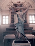 Een prachtig beeld in de grote kerk van Firenzo