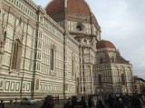 Een gedeelte van de Kathedraal in Florence