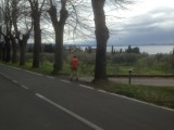 In Bolsena. De weg langs het meer