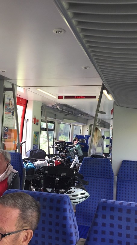 In de trein
