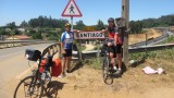aankomst in Santiago