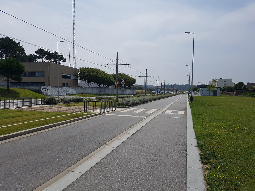 Fietspad naast trambaan