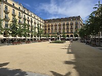Gezellig plein in Gerona