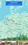 route naar Praag