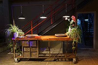 De DJ tafel.