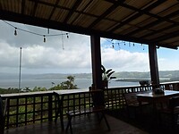 Lunchstop vandaag, aan het Arenal meer