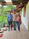 Op de foto met de lieve mensen van de Finca: Ingrid en Marco