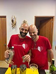 Marcel en João, tijdens het openingsfeest.