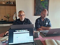 Ronald en Marcel tijdens een van de sessies met onze "onboarding" coach Juan