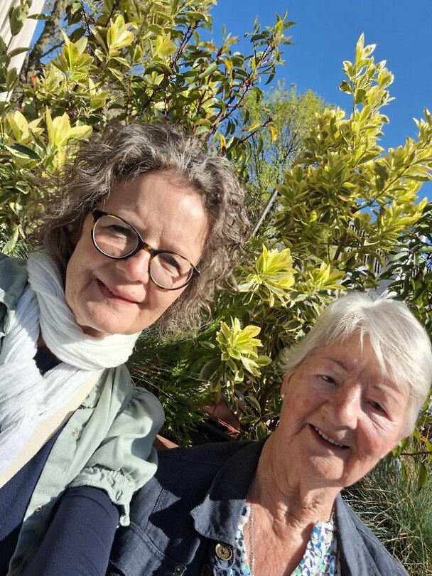 met mijn lieve moeder