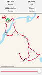 Route tweede wandeldag