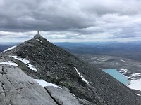 Stille afdaling na de top bezocht te hebben