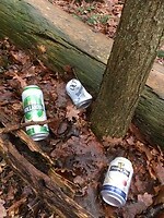 zwerfvuil van het weekend