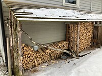 Houtvoorraad voor de rest van de winter