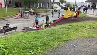 Kinderpret op de berg