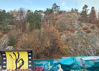 Scheidingswand tussen stad en natuur