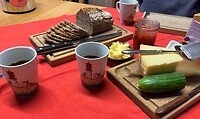 Ontbijt met zeewierbrood