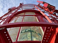Top van de vuurtoren