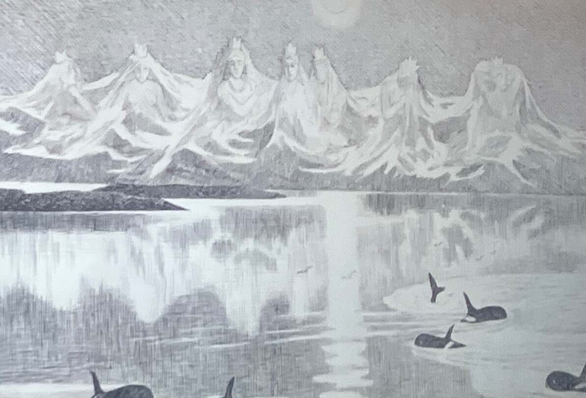 Sys Søstre in kunstwerk