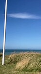 Deense vlag op de kop van het land