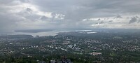 Uitzicht op Oslo vanaf de schanstoren