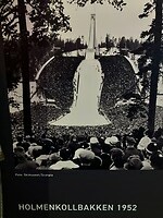 De skischans in 1952 tijdens VI Olympische Winterspelen in Oslo