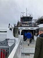 De boot langs de eilanden