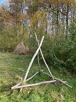 Vogelverschrikker? Nee, hooiruiter leeg