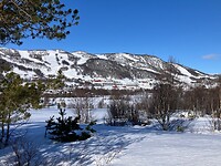Hotel op de achtergrond
