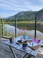 Uitzicht vanaf ons terras