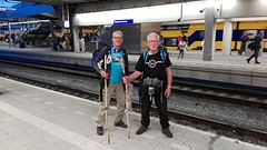 Op Utrecht centraal treinstation.