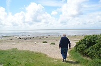 Na de lucht uitwaaien op het strand