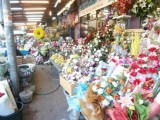 Bloemenwinkel op straat