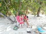Samen met Aej op het strand