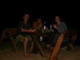 Sangson drinken met Dirk en Alison