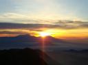 Opkomende zon bij Vulkaan Bromo @ Java