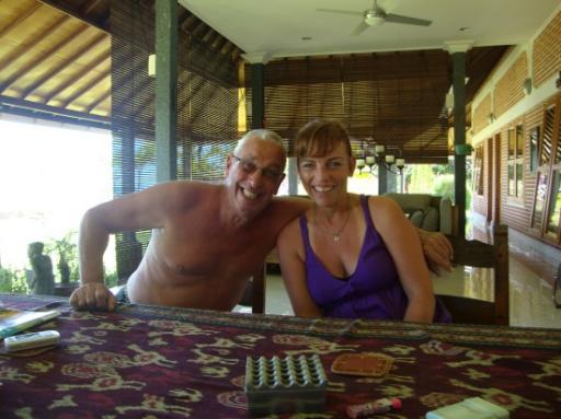 Govert en ik @ Villa Jeannette