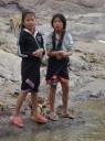 Lao meisjes @ Mekong Rivier