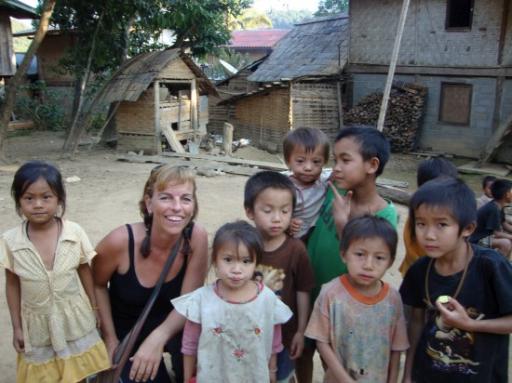 Samen met de kinderen op de foto