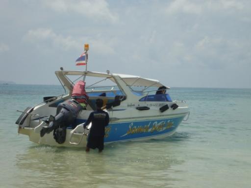 De speedboot.