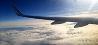 Heerlijk om weer boven de wolken te zijn