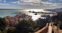 Prachtig! Boven op het kasteel in Malaga