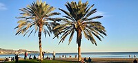 Het strand van Malaga