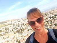 Boven op La Alhambra!!