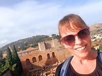 Boven op het La Alhambra fort