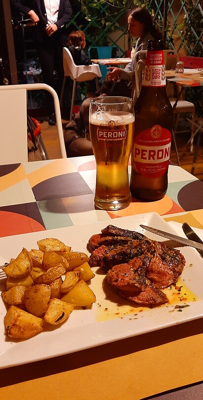 Lekker eten met natuurlijk een Italiaans biertjuh!