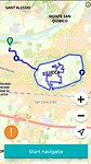 De wandelroute van 11 km