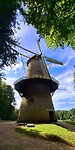 Bovenin deze molen geklommen